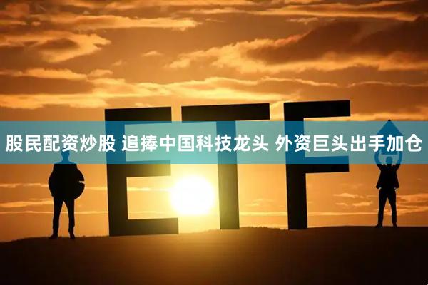 股民配资炒股 追捧中国科技龙头 外资巨头出手加仓